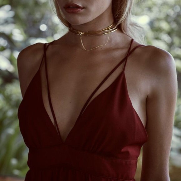 Stone Cold Fox Masonic Gown in Oxblood - Picture 2 of 8